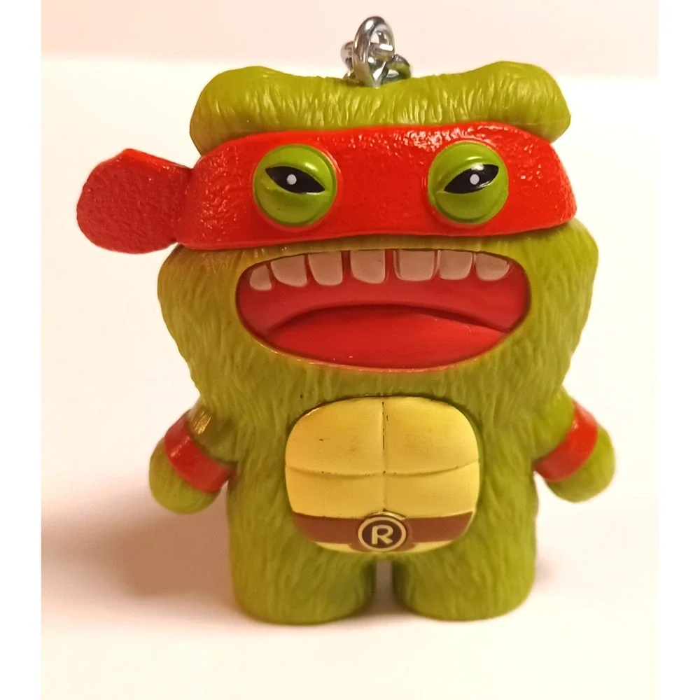 Fuggler Vinyl Keychain Series 2 TMNT Donatello Raphael Ninja Turtles Lot of 2